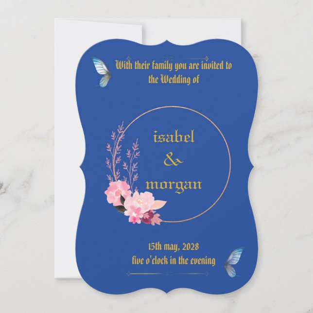 Hochzeitseinladung Einladung (Vorderseite)