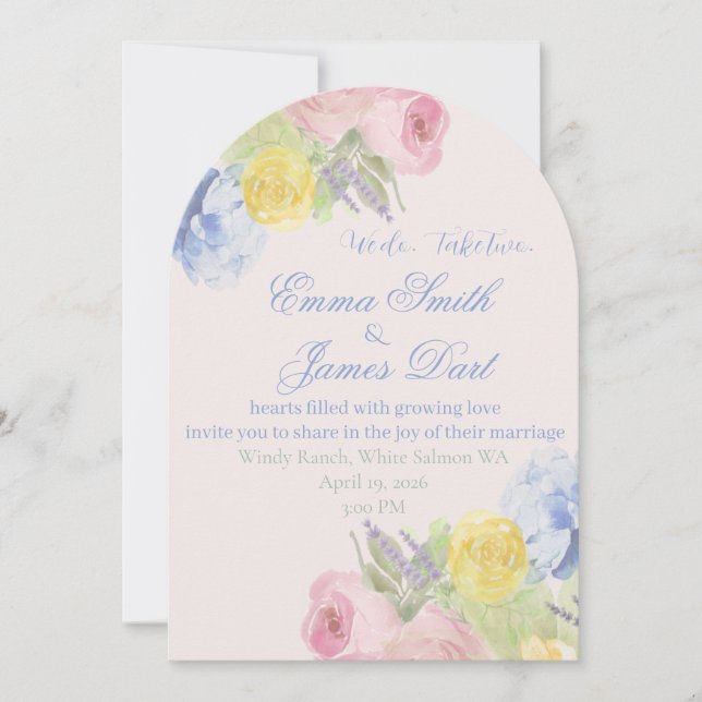 Hochzeitseinladung Einladung (Vorderseite)