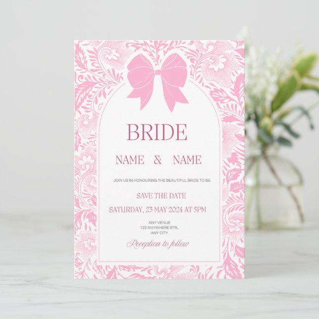 Hochzeitseinladung Einladung (Stehend Vorderseite)