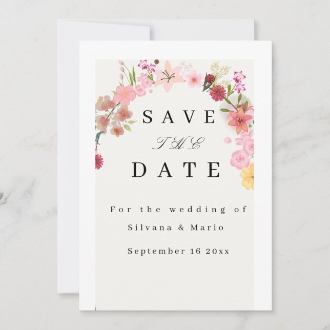 Hochzeitseinladung  einladung (Vorderseite)