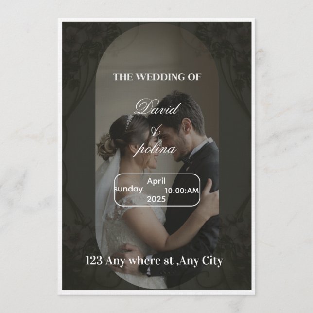 Hochzeitseinladung Einladung (Vorderseite)