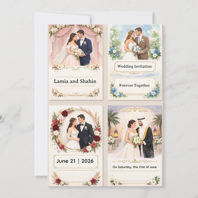 Hochzeitseinladung Einladung (Vorderseite)