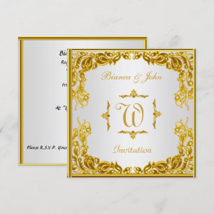 Hochzeitseinladung Elegant Gold Einladung