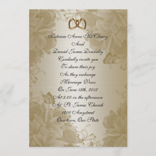 Hochzeitseinladung elegante Satin Frangipani Einladung