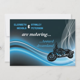 Hochzeitseinladung für Blaue Straße Einladung