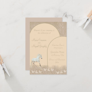 Hochzeitseinladung für Bohespferde