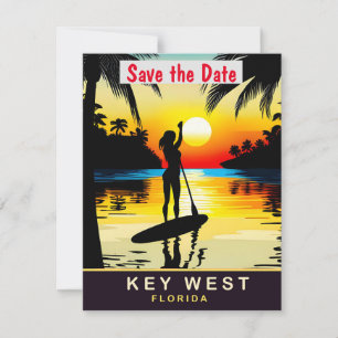 Hochzeitseinladung für den Sonnenuntergang in Key Save The Date