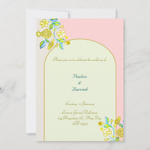 Hochzeitseinladung für Granatapfel Feiertagskarte