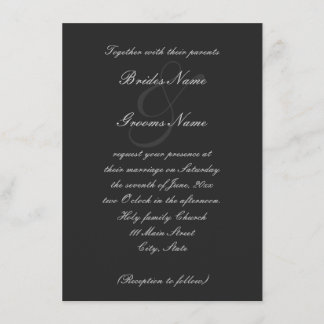 Hochzeitseinladung für Schriftart mit Elegant Einladung
