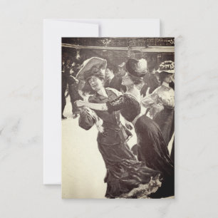 Hochzeitseinladung für schwule Vintage-Tänzer Save The Date