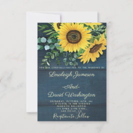 Hochzeitseinladung für Sonnenblumen Einladung