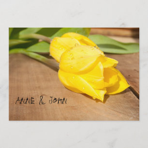 Hochzeitseinladung "Gelber Tulip" Einladung