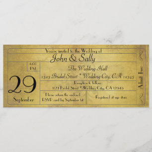 Hochzeitseinladung im alten Vintage-Stil Einladung