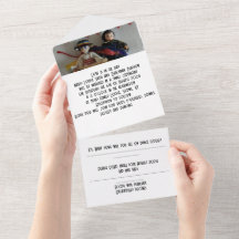 Hochzeitseinladung in einem