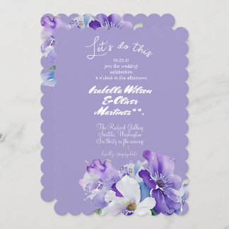 Hochzeitseinladung Lavendel farbenfroh Einladung