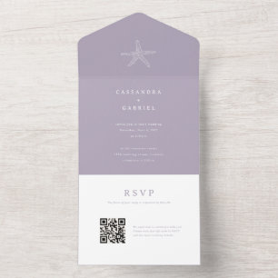 Hochzeitseinladung Lihue mit QR-Code RSVP All In One Einladung