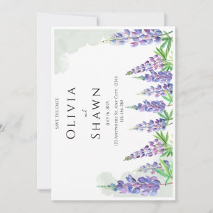 Hochzeitseinladung Maine Lupin Save the Date