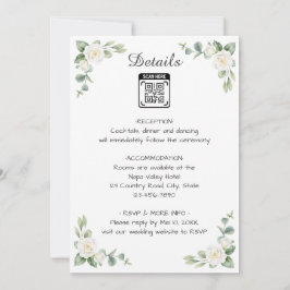 Hochzeitseinladung mit Blumenbild 1 Einladung