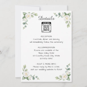Hochzeitseinladung mit Blumenbild 1 Einladung