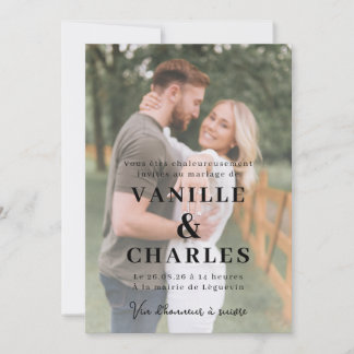 Hochzeitseinladung mit Foto Einladung