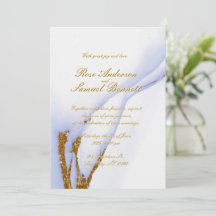 Hochzeitseinladung mit handgemachtem Alkohol-Tinte