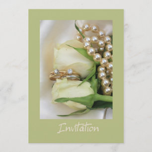 Hochzeitseinladung mit Rosenblüte Einladung