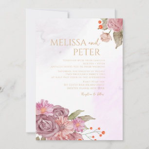 Hochzeitseinladung mit Wildblumen Einladung