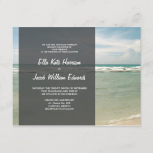 Hochzeitseinladung // Moderne Beach Collection Einladung
