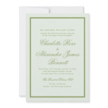 Hochzeitseinladung Moss Green Estate