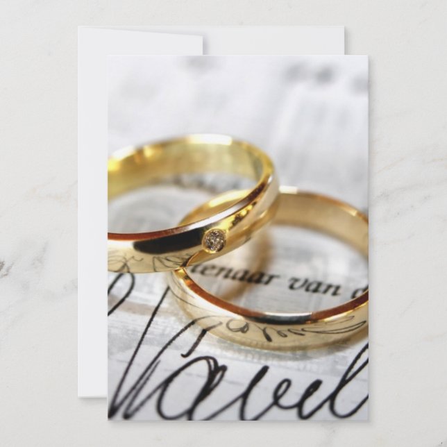 Hochzeitseinladung oder Annahme Einladung (Vorderseite)