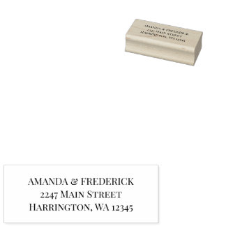 Hochzeitseinladung Rücksendeadresse Gummistempel