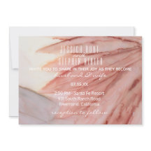 Hochzeitseinladung schön in Pink und Lavendel