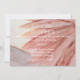 Hochzeitseinladung schön in Pink und Lavendel Einladung