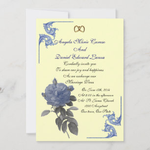 Hochzeitseinladung vintage rose shabby chic einladung