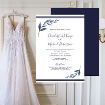 Hochzeitseinladung von Marinestreitkräften und wei