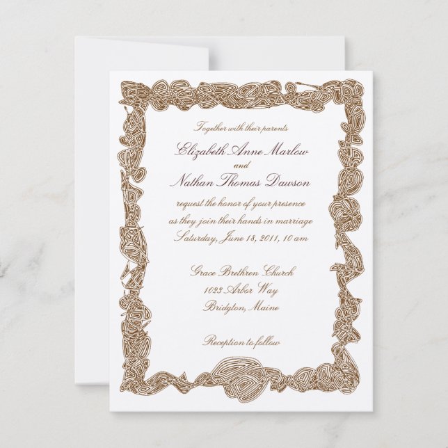 Hochzeitseinladungen Einladung (Vorderseite)