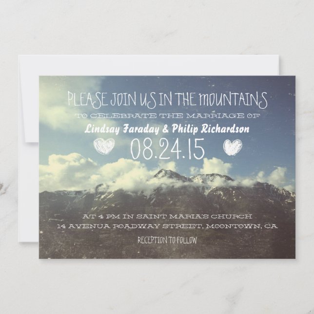 Hochzeitseinladungen Einladung (Vorderseite)