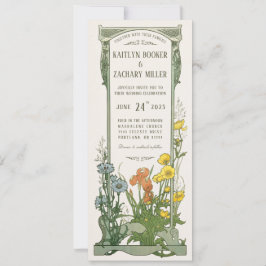 Hochzeitseinladungen | Floral Art Nouveau Einladung