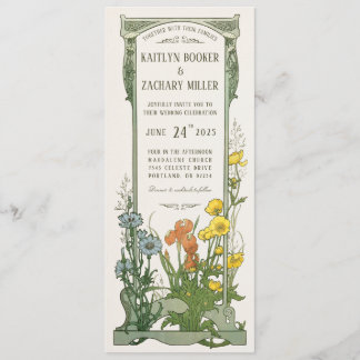 Hochzeitseinladungen | Floral Art Nouveau Einladung