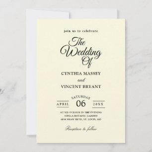 Hochzeitseinladungen für schicke Länder Einladung