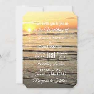 Hochzeitseinladungen im Meer Einladung
