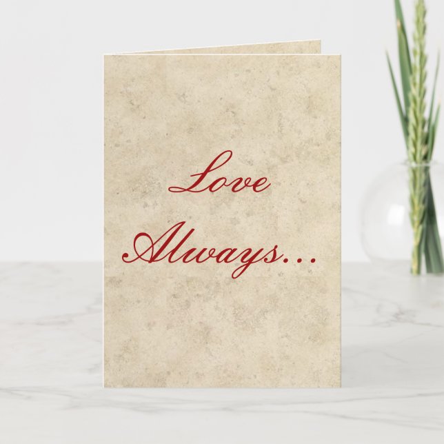 Hochzeitseinladungen - Liebe immer Liebe tief Einladung (Vorderseite)