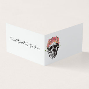 Hochzeitseinladungen Schädel und Mohn