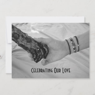 Hochzeitseinladungen, Zwei-Hände-Holding Einladung