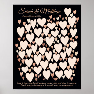 Hochzeitseinladungsfeier Paar Gästebuch Poster