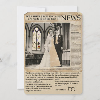 " HOCHZEITSEINLADUNGSKARTE " EINLADUNG