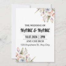 Hochzeitseinladungskarte 