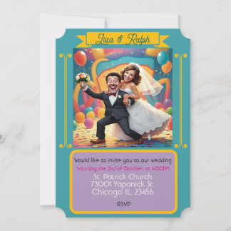 " HOCHZEITSEINLADUNGSKARTE " EINLADUNG