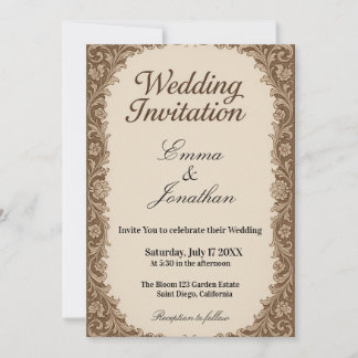 Hochzeitseinladungskarte mit anpassbarem Foto Einladung