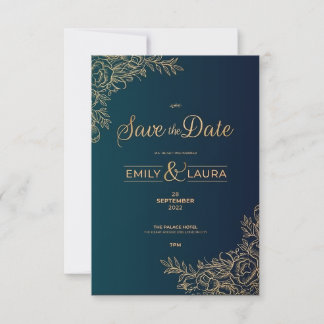 Hochzeitseinladungskarte RSVP karte